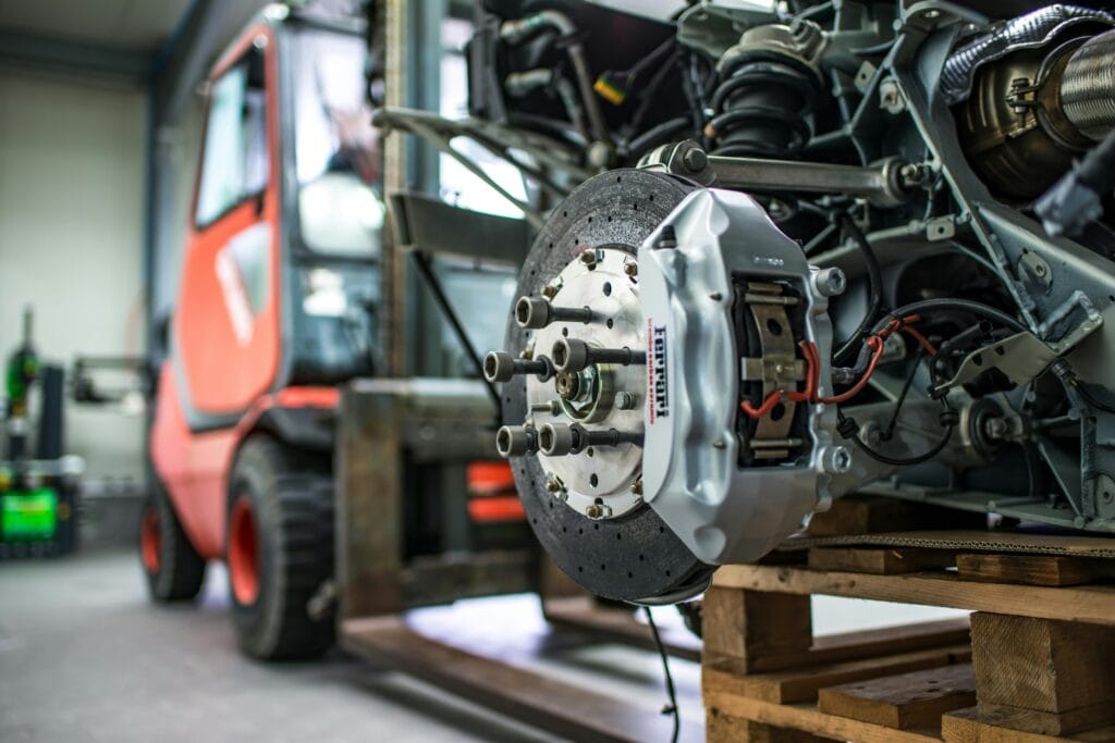auto brake service caliper and rotor