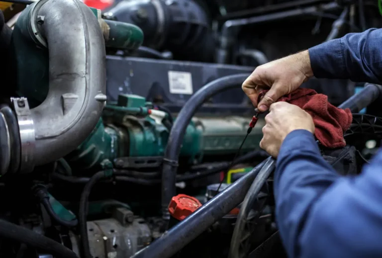 semi truck oil change