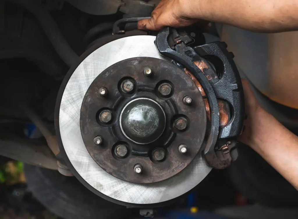 brake rotors and pad inspection